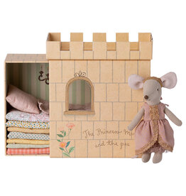 Maileg Princess & the Pea: Big Sister Mouse (Rose Dress)