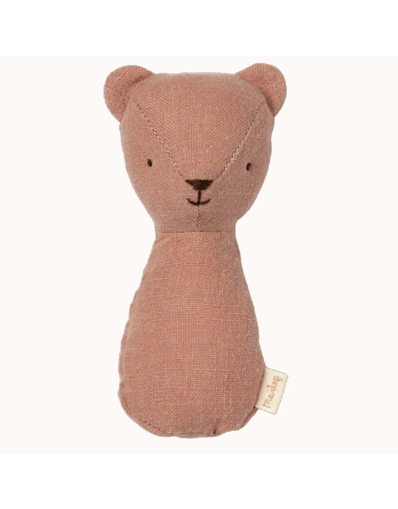 Maileg Teddy Rattle, Old Rose