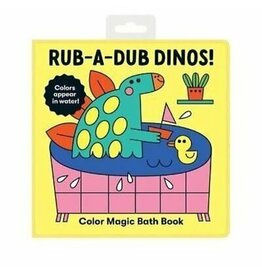 Mudpuppy Rub-a-Dub Dinos! Colour Magic Bath Book