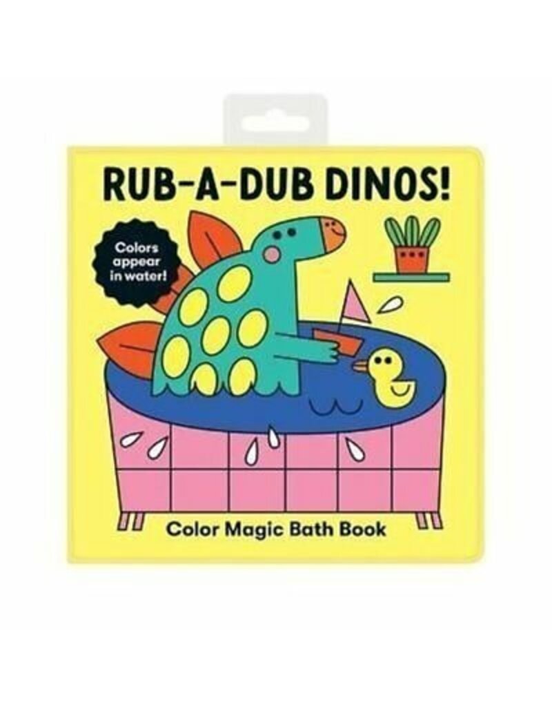 Mudpuppy Rub-a-Dub Dinos! Colour Magic Bath Book