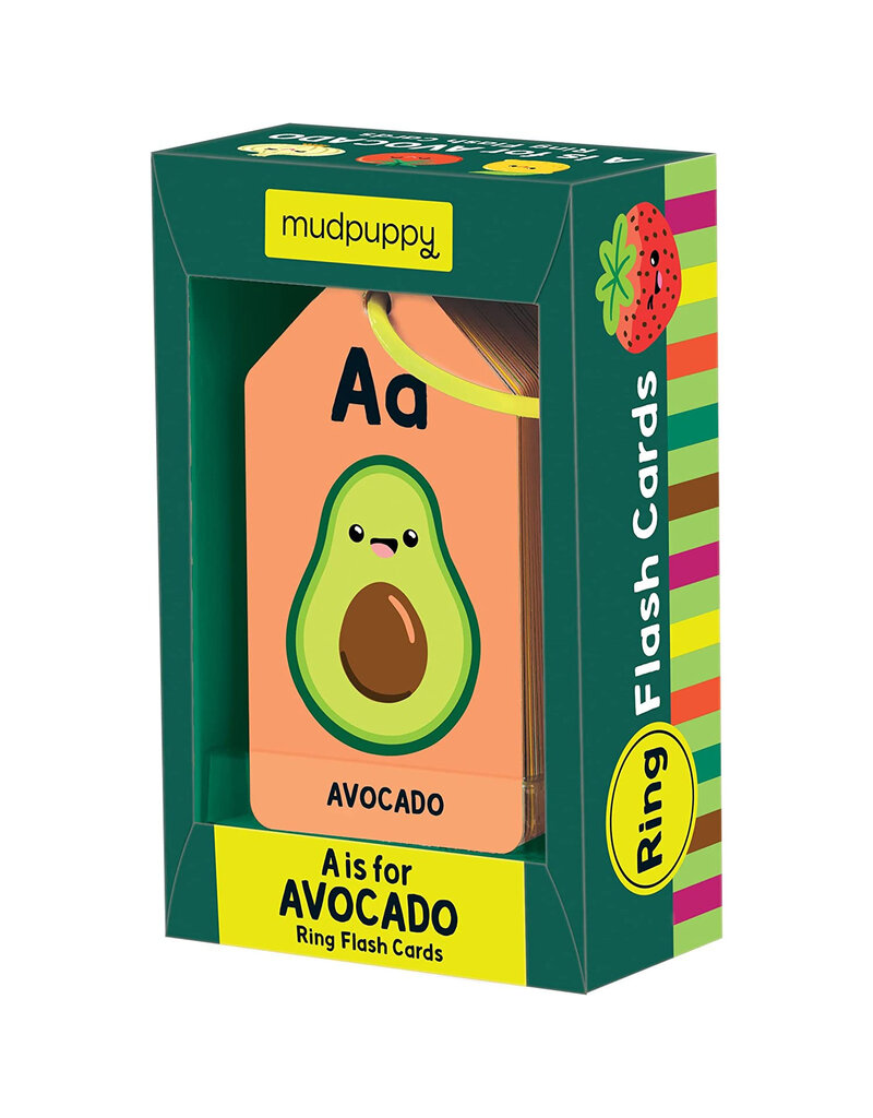 Mudpuppy A is for Avocado Ring Flash Cards