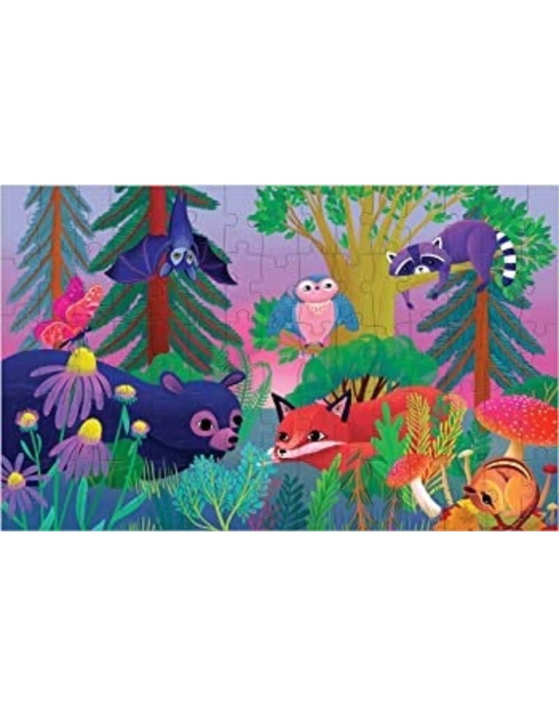 Mudpuppy Forest Day & Night 75pc Lenticular Puzzle