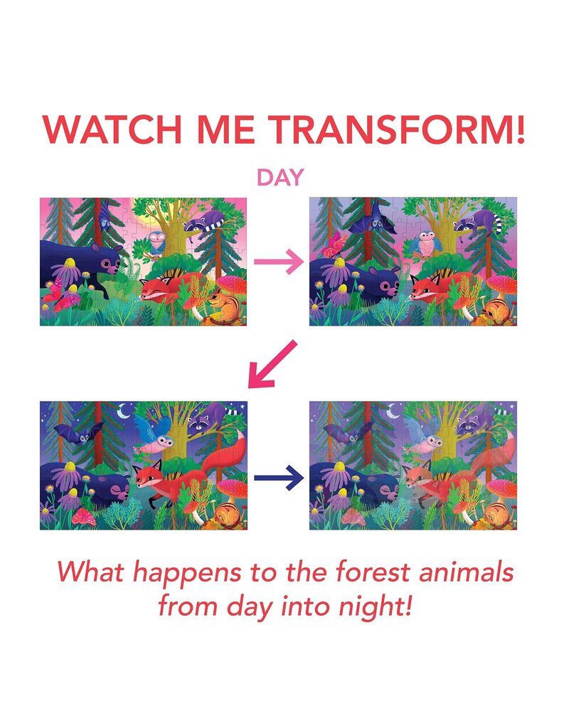 Mudpuppy Forest Day & Night 75pc Lenticular Puzzle
