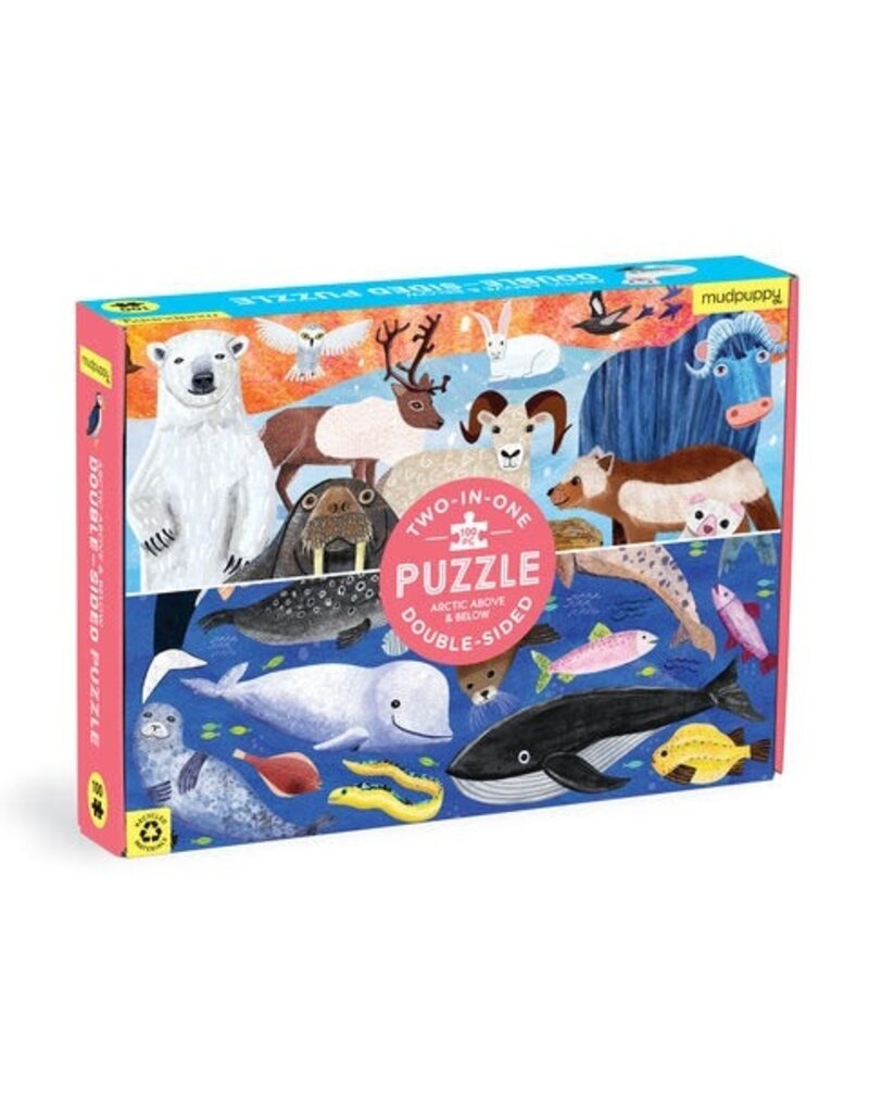 Mudpuppy Arctic Above & Below 100pc Double-Sided Puzzle