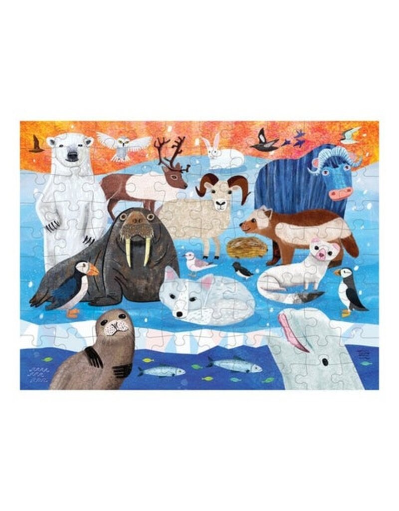 Mudpuppy Arctic Above & Below 100pc Double-Sided Puzzle