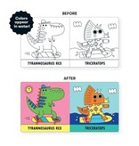 Mudpuppy Rub-a-Dub Dinos! Colour Magic Bath Book