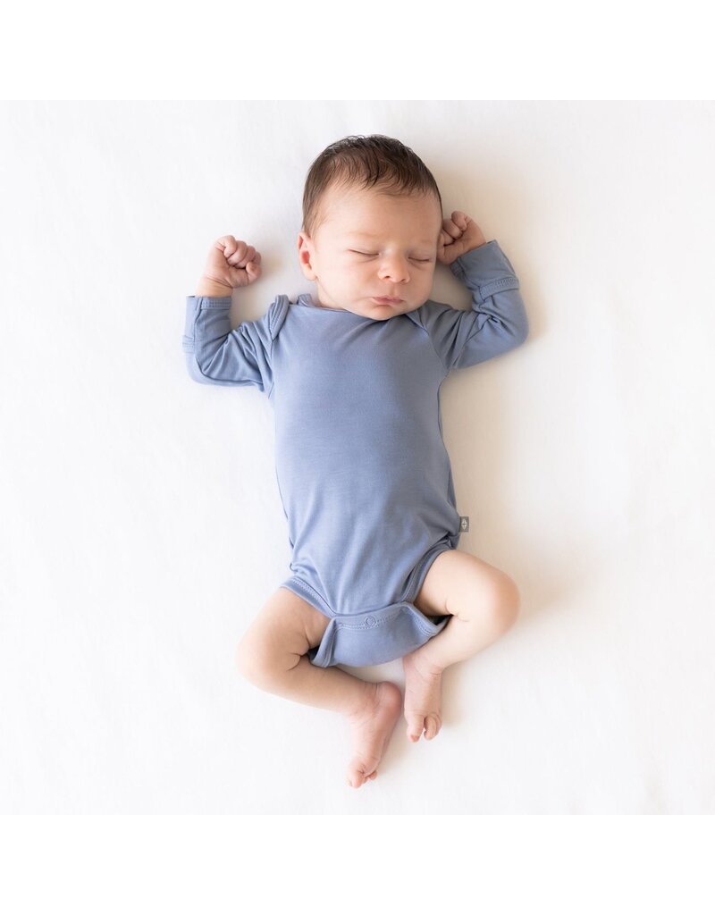 Kyte Baby Slate Bamboo LS Bodysuit