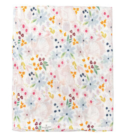 Loulou Lollipop Shell Floral Bamboo Swaddle