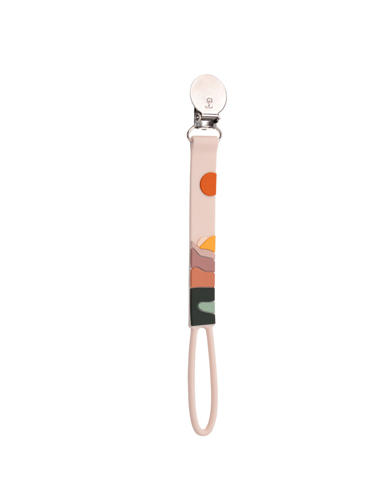 Loulou Lollipop Beadless Pacifier Clip - Canyon Sunset