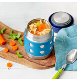 Lunchbots 8oz Thermal Dots Food Container, Aqua