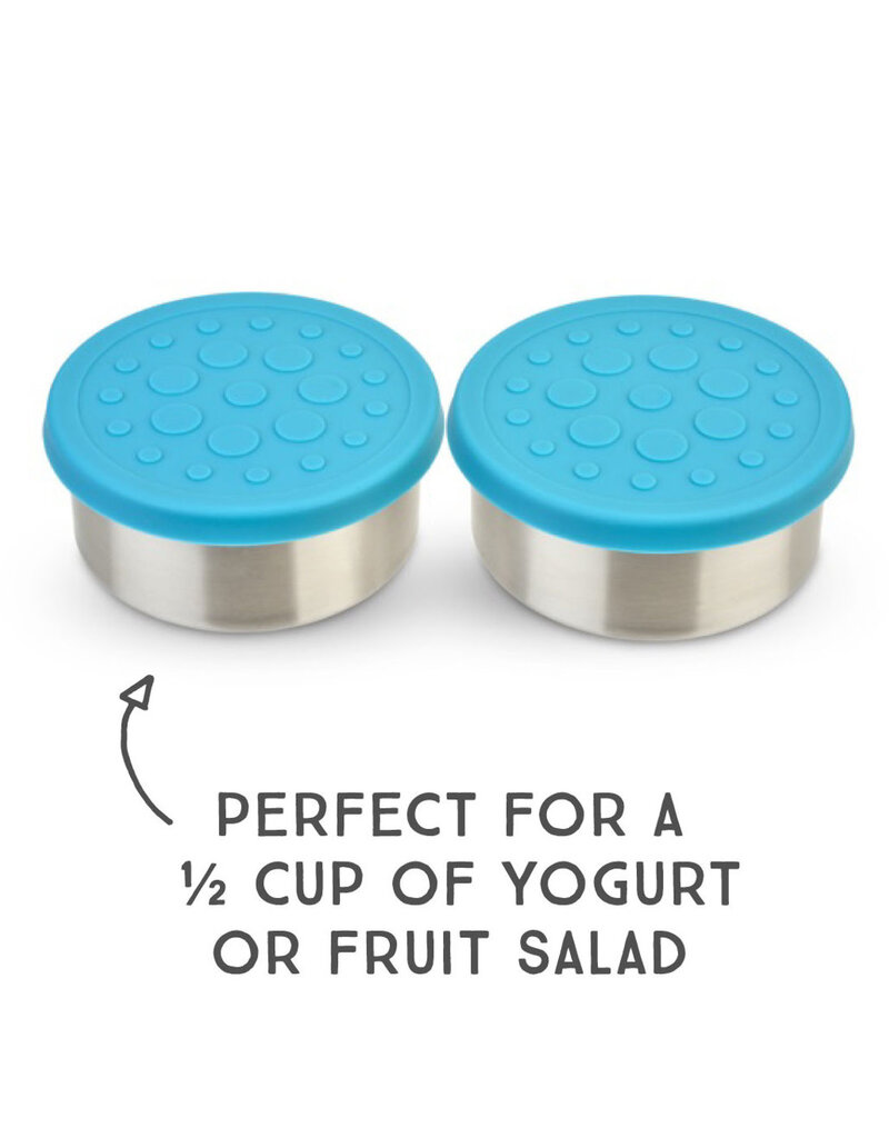 Lunchbots Set of 2, 4.5 oz Stainless Steel Containers