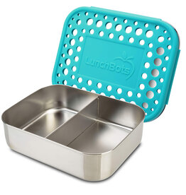 Lunchbots Medium Duo Bento Box, Aqua