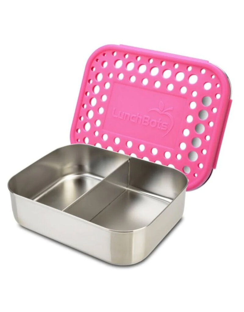 Lunchbots Medium Duo Bento Box, Pink