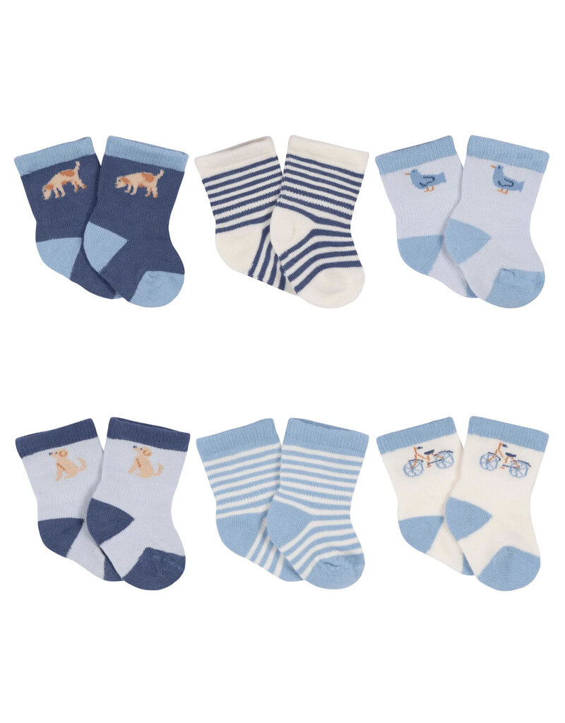 Baby Puppy Playground Socks 6pk