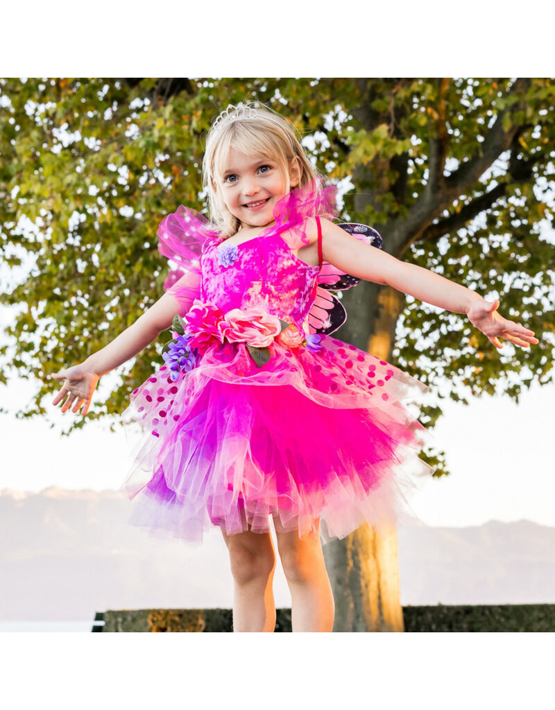 Great Pretenders Fairy Blooms Deluxe Dress & Wings, Hot Pink/Lilac, 5-6Y