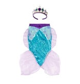 Great Pretenders Mermaid Glimmer Skirt w/Tiara, Lilac/Blue, Size  5-6