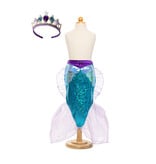 Great Pretenders Mermaid Glimmer Skirt w/Tiara, Lilac/Blue, Size  5-6