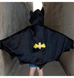 Great Pretenders Bat Cape With Hood, 5-6Y