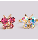 Great Pretenders Boutique Butterfly Gem Rings, 3pcs