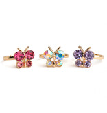 Great Pretenders Boutique Butterfly Gem Rings, 3pcs