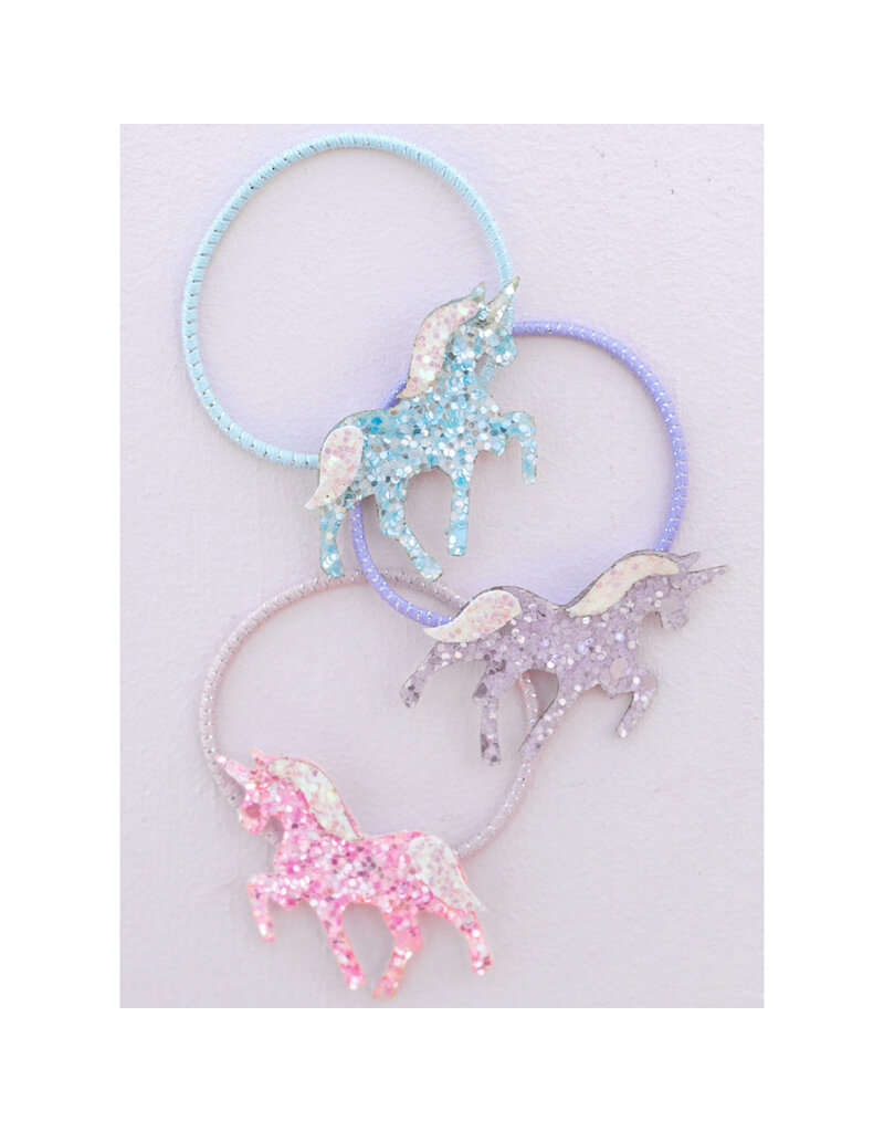 Great Pretenders Boutique Pretty Pony Ponytail Holders, 3pcs