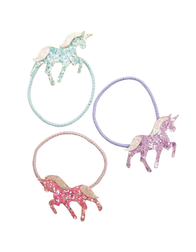 Great Pretenders Boutique Pretty Pony Ponytail Holders, 3pcs