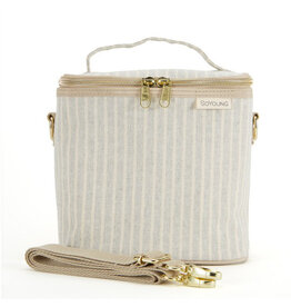 So Young Sand & Stone Beach Stripe Lunch Poche