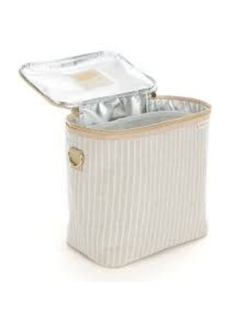 So Young Sand & Stone Beach Stripe Lunch Poche