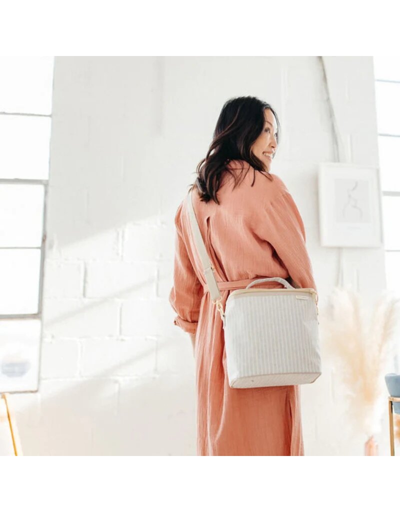 So Young Sand & Stone Beach Stripe Lunch Poche