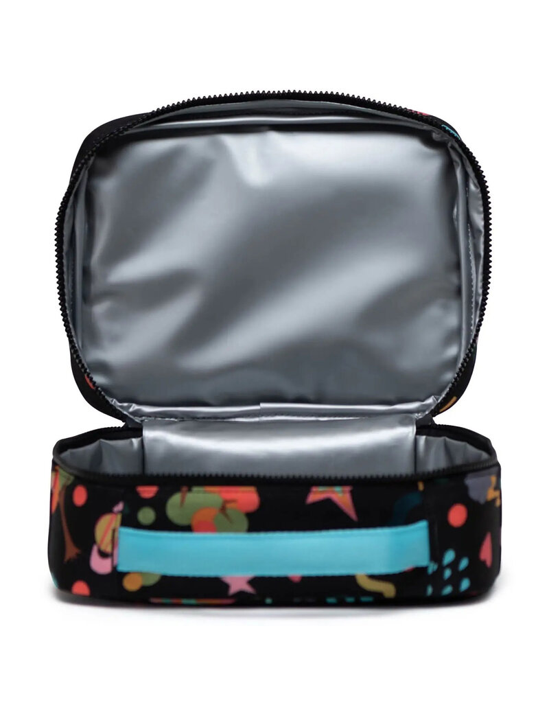 Herschel Pop Quiz Lunch Box - Scrapbook Black