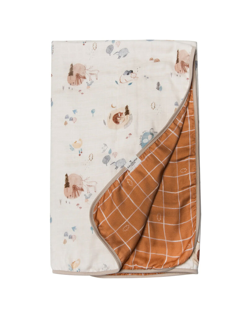 Loulou Lollipop Plush Bamboo Quilt - Cozy Forest