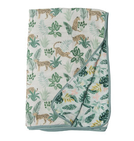 Loulou Lollipop Plush Bamboo Quilt - Tropical Jungle