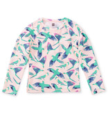 Tea Collection Parrot Polka LS Rash Guard