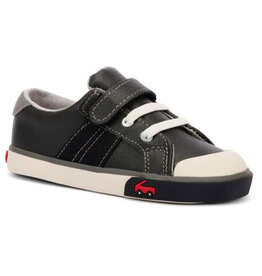 See Kai Run Lucci Black Leather, Size: 5