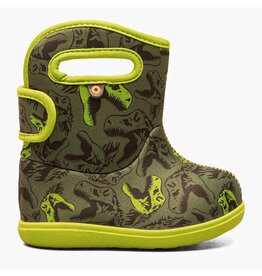 Bogs Baby Bogs Green Dino Boot, Size: 8
