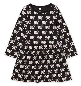 Tea Collection Petit Ruban LS Skirted Dress Size: 2