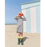 Tea Collection Striped Ruffle A-Line Dress