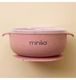 Minika Silicone Bowl w/Lid - Sorbet