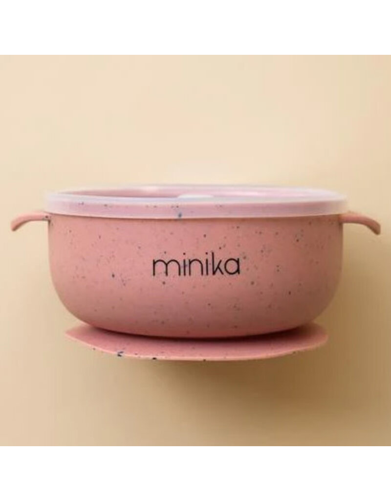 Minika Silicone Bowl w/Lid - Sorbet