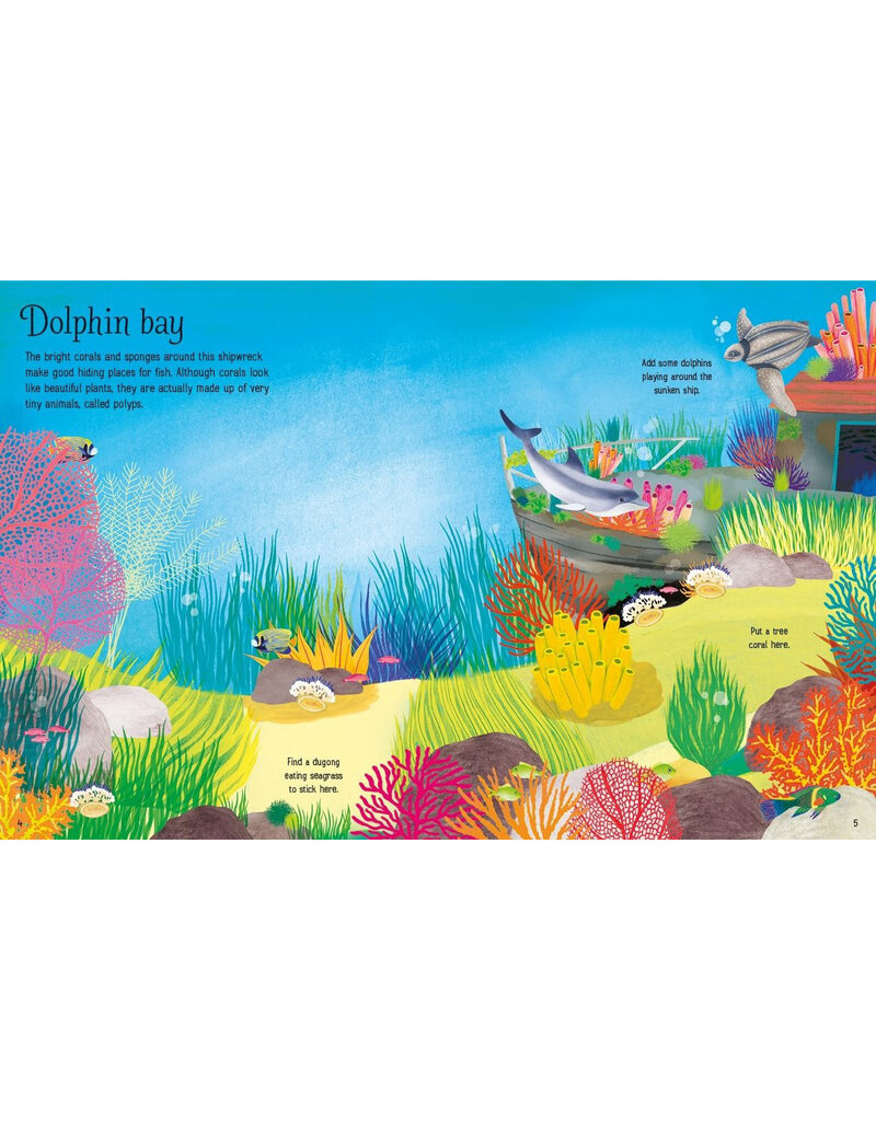 Usborne First Sticker Book Coral Reef