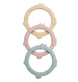 Loulou Lollipop Wild Teething Ring Set - Pastel