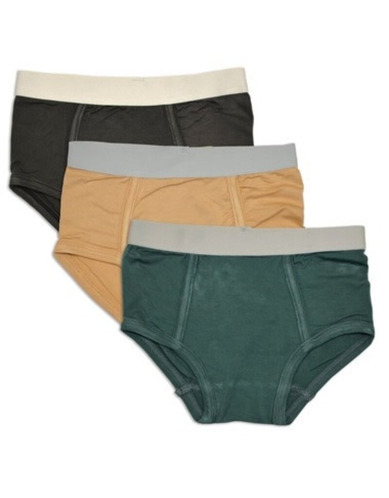 Bamboo Boys Briefs (black/pine/prairie)