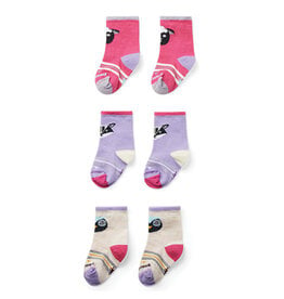 Smartwool Power Pink Toddler Trio Socks