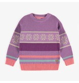 Souris Mini Purple Patterned Sweater