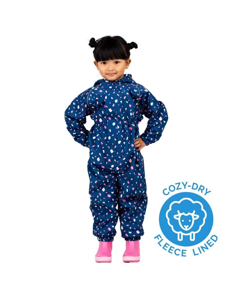 Jan and Jul Cozy-Dry Waterproof Play Suit Terrazzo