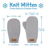 Jan and Jul Knit Mittens Grey