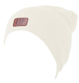 L and P Apparel Cream Cotton Baby Beanie