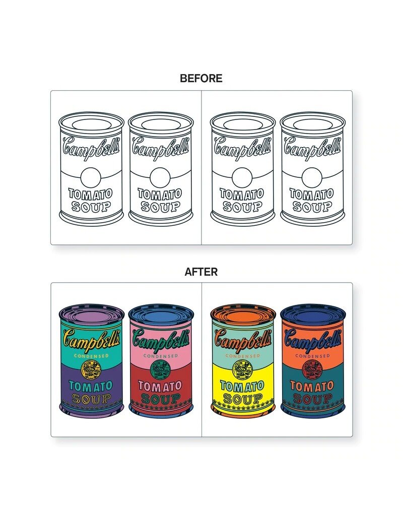 Mudpuppy Andy Warhol Color Magic Bath Book