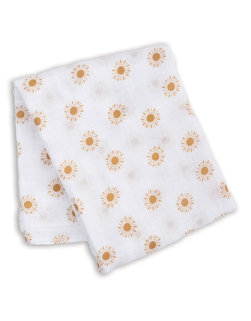 Lulujo Swaddle Blanket Muslin Cotton LG-Suns 0m+