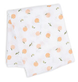 Lulujo Swaddle Blanket Muslin Cotton LG-Peaches 0m+